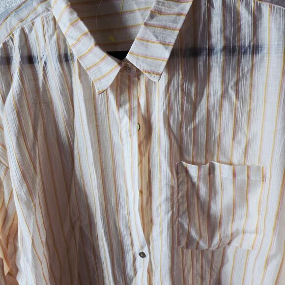 Passport Beige Striped Casual Shirt - Picture 2 of 9